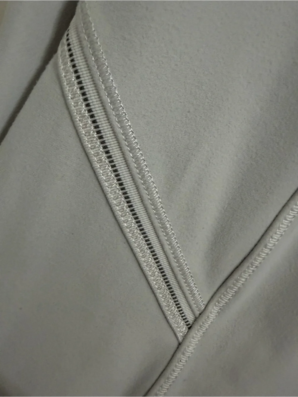 lululemon athletica Light Gray Quarter‑Zip Long‑Sleeve Top